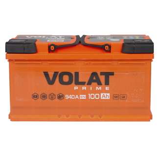 Аккумулятор VOLAT Prime (100 Ah) 940 A, 12 V Прямая, L+ L5 VP1001 0