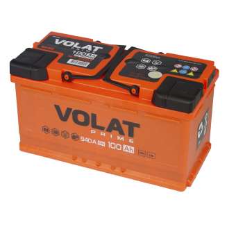 Аккумулятор VOLAT Prime (100 Ah) 940 A, 12 V Прямая, L+ L5 VP1001 1