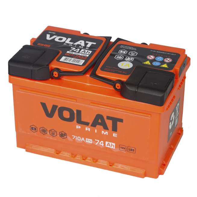 Аккумулятор VOLAT Prime (74 Ah) 710 A, 12 V Обратная, R+ LB3 VP740 2