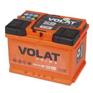 Аккумулятор VOLAT Prime (62 Ah) 600 A, 12 V Обратная, R+ LB2 VP620 0