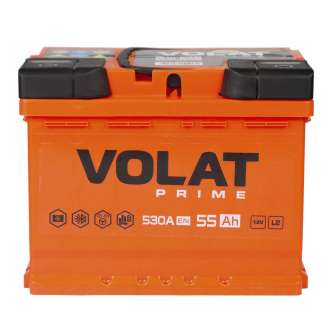 Аккумулятор VOLAT Prime (55 Ah) 530 A, 12 V Обратная, R+ L2 VP550 0