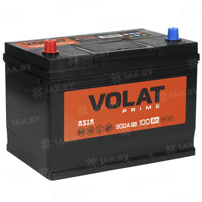 Аккумулятор VOLAT Prime Asia (100 Ah) 900 A, 12 V Прямая, L+ D31 VP1001J 0