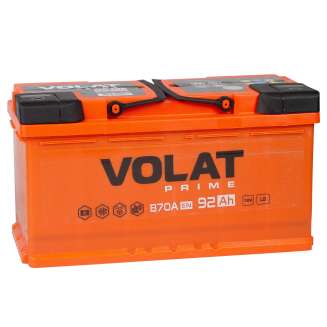 Аккумулятор VOLAT Prime (92 Ah) 870 A, 12 V Обратная, R+ L5 VP920 1