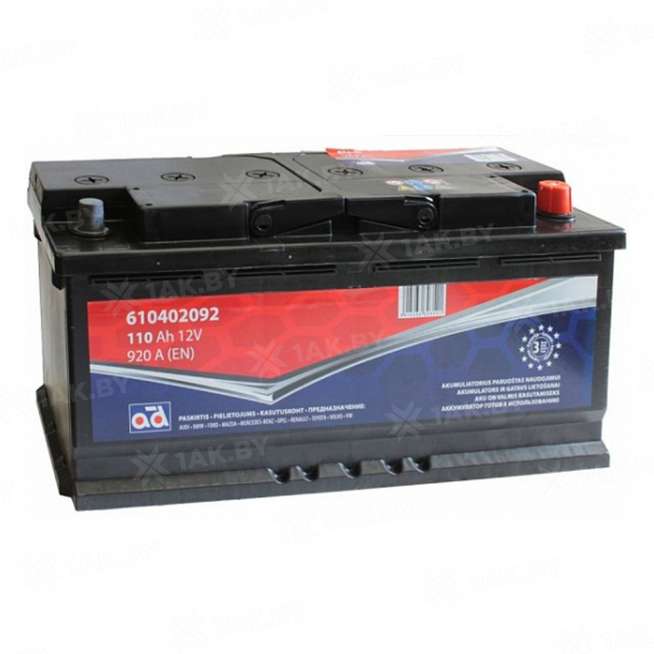 Аккумулятор AD (110 Ah) 920 A, 12 V Обратная, R+ L6 0
