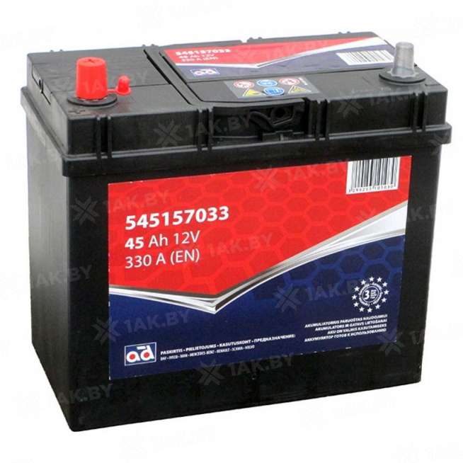 Аккумулятор AD (45 Ah) 330 A, 12 V Прямая, L+ B24 0