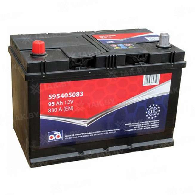 Аккумулятор AD (95 Ah) 830 A, 12 V Прямая, L+ D31 0