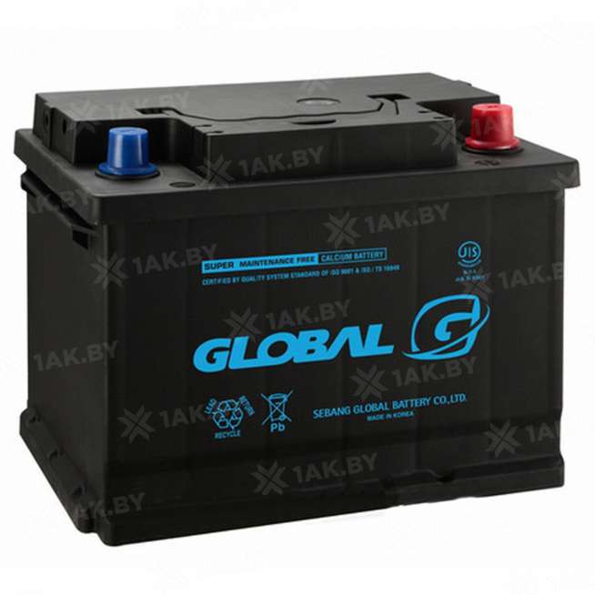 Аккумулятор GLOBAL (55 Ah) 520 A, 12 V Обратная, R+ LB2 0