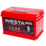 Аккумулятор WESTA RED (74 Ah) 760 A, 12 V Обратная, R+