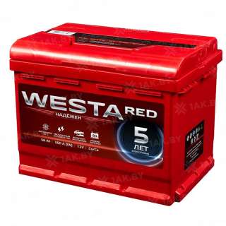 Аккумулятор WESTA RED (56 Ah) 550 A, 12 V Прямая, L+ L2 Аккумулятор WESTA RED (56 Ah) 550 A, 12 V Прямая, L+ L2
