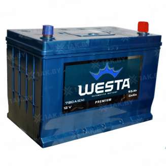 Аккумулятор WESTA Car Battery (95 Ah) 780 A, 12 V Обратная, R+ L5 0