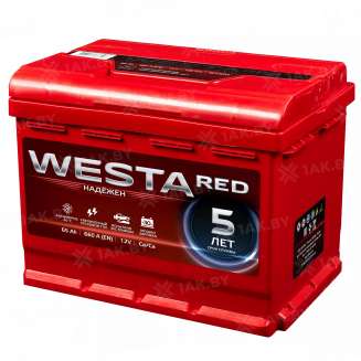 Аккумулятор WESTA RED (65 Ah) 660 A, 12 V Обратная, R+ L2 6СТ-65 0