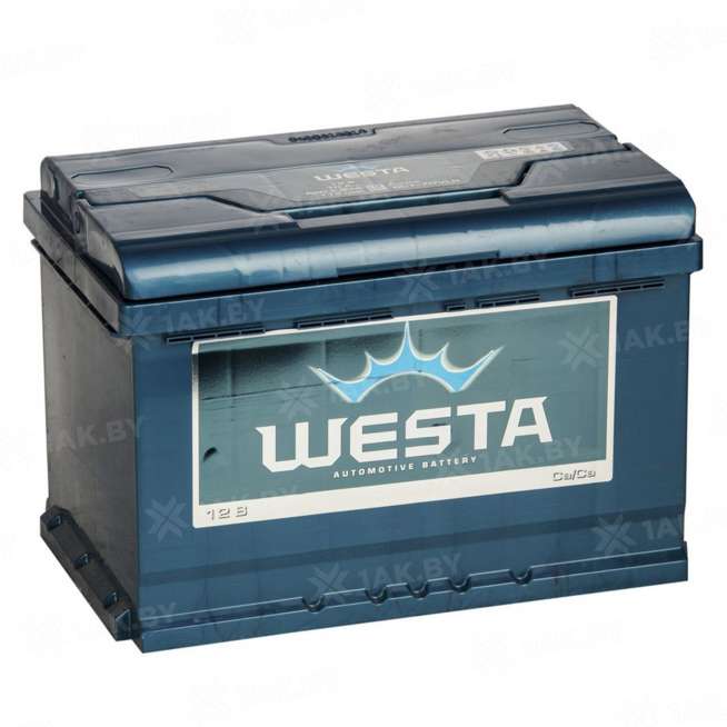 Аккумулятор WESTA Car Battery (75 Ah) 700 A, 12 V Обратная, R+ LB3 0