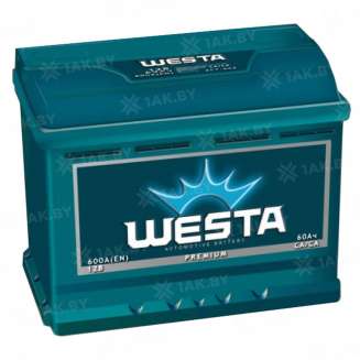 Аккумулятор WESTA Car Battery (60 Ah) 600 A, 12 V Прямая, L+ L2 0
