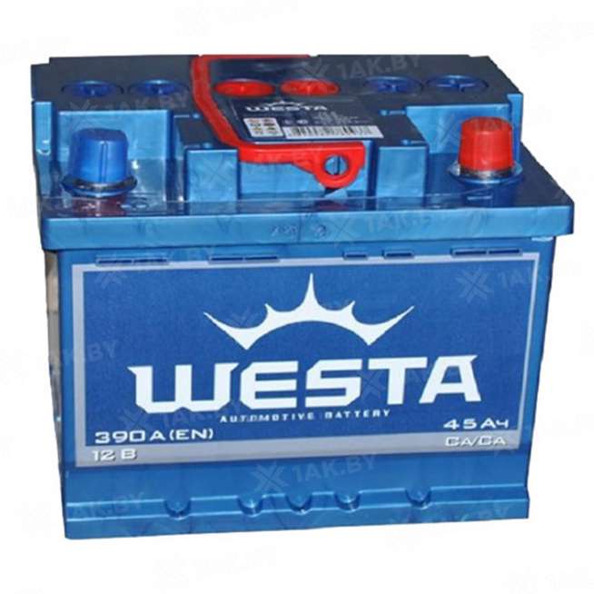 Аккумулятор WESTA Car Battery (45 Ah) 390 A, 12 V Обратная, R+ B19 0