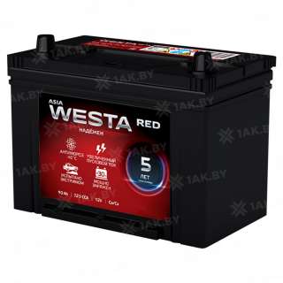 Аккумулятор WESTA JIS MF (90 Ah) 720 A, 12 V Прямая, L+ D31 Аккумулятор WESTA JIS MF (90 Ah) 720 A, 12 V Прямая, L+ D31