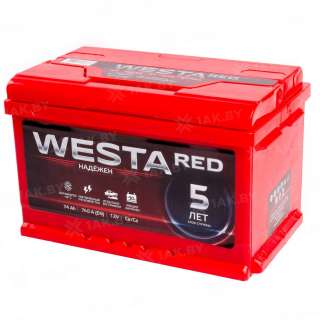 Аккумулятор WESTA RED (74 Ah) 760 A, 12 V Прямая, L+ LB3 Аккумулятор WESTA RED (74 Ah) 760 A, 12 V Прямая, L+ LB3