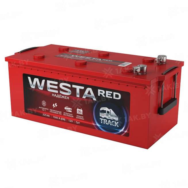 Аккумулятор WESTA RED (225 Ah) 1500 A, 12 V Обратная, R+ D4 0