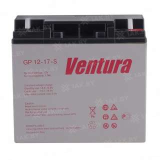 Аккумулятор VENTURA для ИБП, детского электромобиля, эхолота (17 Ah,12 V) AGM 181x77x167 4.8 кг Аккумулятор VENTURA для ИБП, детского электромобиля, эхолота (17 Ah,12 V) AGM 181x77x167 4.8 кг