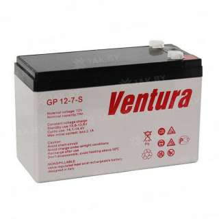 Аккумулятор VENTURA для ИБП, детского электромобиля, эхолота (7 Ah,12 V) AGM 150x65x92 1.7 кг Аккумулятор VENTURA для ИБП, детского электромобиля, эхолота (7 Ah,12 V) AGM 150x65x92 1.7 кг