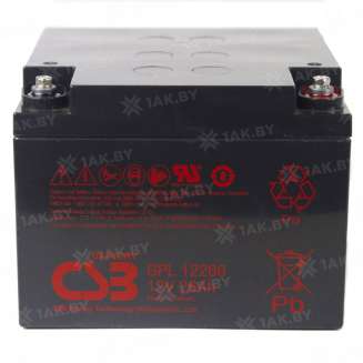 Аккумулятор CSB для ИБП, детского электромобиля, эхолота (26 Ah,12 V) AGM 166x175x125 8.3 кг 1