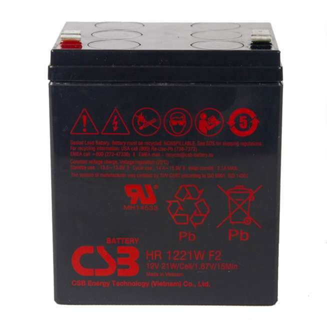 Аккумулятор для ИБП CSB (5 Ah) , 12 V  HR1221WF2 1