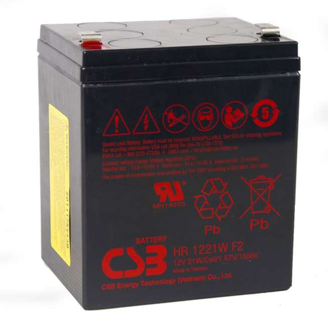 Аккумулятор для ИБП CSB (5 Ah) , 12 V  HR1221WF2 2
