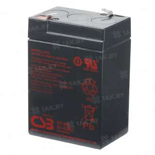 Аккумулятор CSB для ИБП, детского электромобиля, эхолота (4.5 Ah,6 V) AGM 70x47x96 0.84 кг Аккумулятор CSB для ИБП, детского электромобиля, эхолота (4.5 Ah,6 V) AGM 70x47x96 0.84 кг