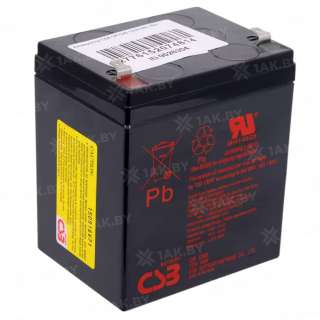Аккумулятор CSB для ИБП, детского электромобиля, эхолота (4.5 Ah,12 V) AGM 90x70x102 1.34 кг Аккумулятор CSB для ИБП, детского электромобиля, эхолота (4.5 Ah,12 V) AGM 90x70x102 1.34 кг