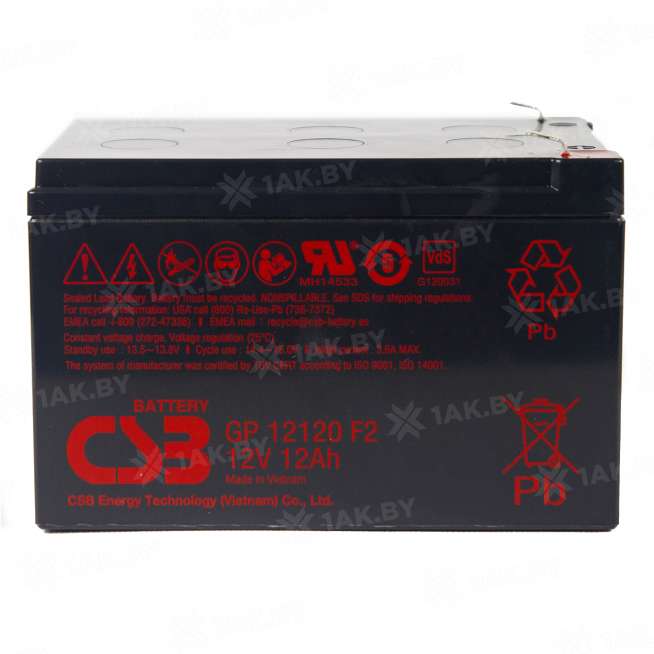 Аккумулятор для ИБП CSB (12 Ah) , 12 V  GP12120F2 0