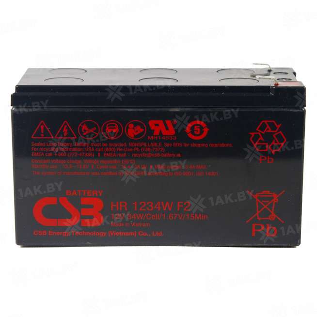 Аккумулятор для ИБП CSB (9 Ah) , 12 V  HR1234WF2 0