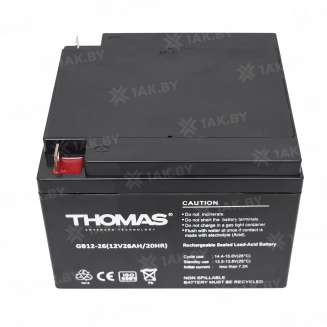 Аккумулятор THOMAS (26 Ah,12 V) AGM 175x166x125 6 кг 0