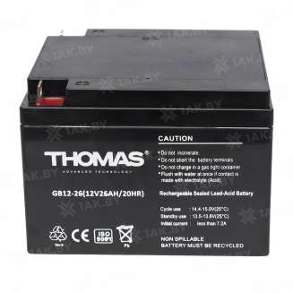 Аккумулятор THOMAS (26 Ah,12 V) AGM 175x166x125 6 кг 2