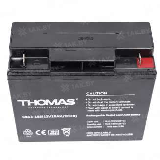 Аккумулятор THOMAS (18 Ah,12 V) AGM 181x77x167 4 кг 1