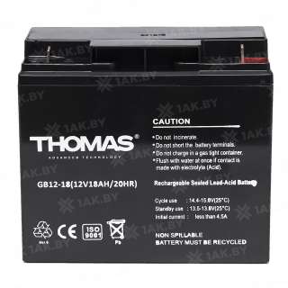 Аккумуляторная батарея Thomas GB 12-18Ah, Китай Аккумуляторная батарея Thomas GB 12-18Ah, Китай