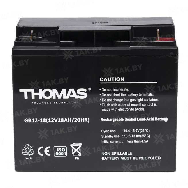 Аккумулятор для ИБП THOMAS (18 Ah) , 12 V  GB12-18(Thomas) 1