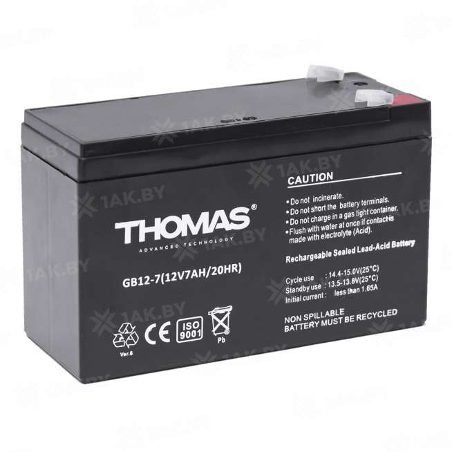 Аккумулятор для ИБП THOMAS (7 Ah) , 12 V  GB12-7(Thomas) 1