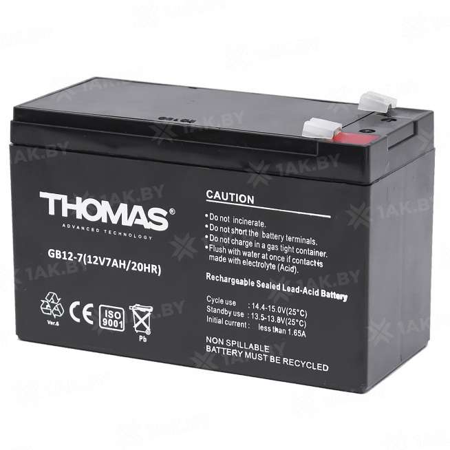 Аккумулятор для ИБП THOMAS (7 Ah) , 12 V  GB12-7(Thomas) 2