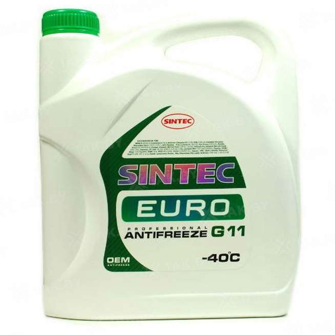 Охлаждающая жидкость антифриз Sintec Euro, 5кг, Россия 0