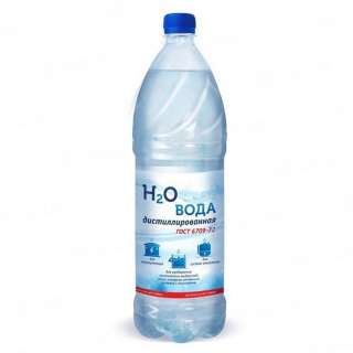 Дистилированная вода H2O, 1.5 л