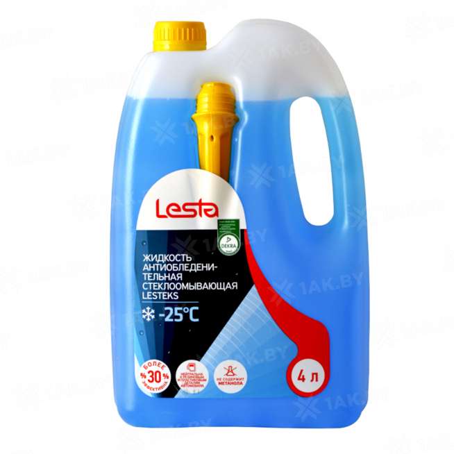 Жидкость стеклоомывающая "Lesteks" -25", 4 л. 0