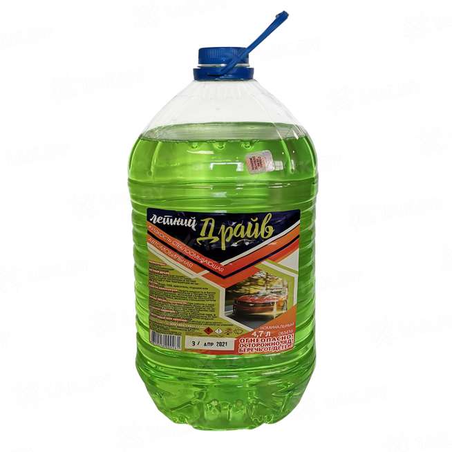 Стеклоомывающая жидкость автомобильная "ЛЕТНИЙ ДРАЙВ" 4,7л, Страна пр-ва: РБ 0