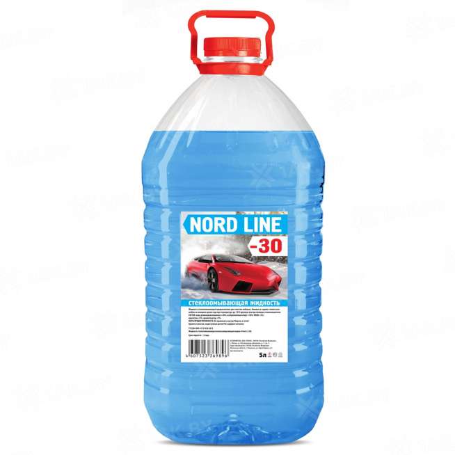 Жидкость стеклоомывающая "NORD LINE" 5 л. марки "-30", РФ 0