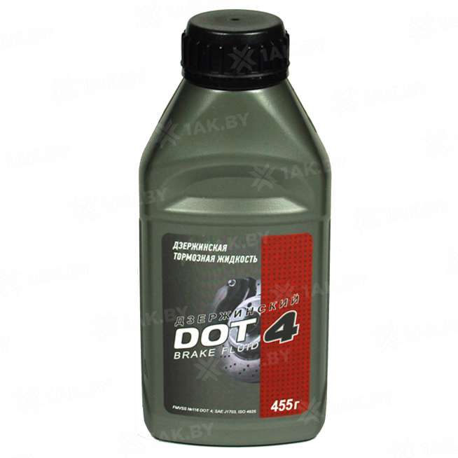 Тормозная жидкость ДЗЕРЖИНСКИЙ DOT 4, ISO 4925 класс 4, 0.455 кг 0