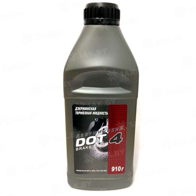 Тормозная жидкость ДЗЕРЖИНСКИЙ DOT 4, ISO 4925 класс 4, 0.910 кг 0