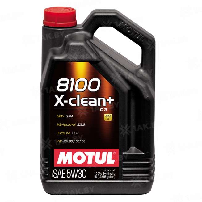 Масло моторное Motul 8100 X-Clean+ C3 5W-30 5л. 0