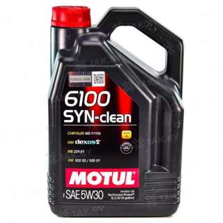Масло моторное Motul 6100 SYN-CLEAN 5W30, 5л