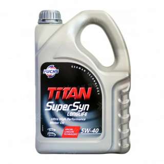 Масло моторное FUCHS  TITAN Supersyn LONGLIFE 5W-40 SN 229.5 226.5, 5л
