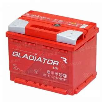 Аккумулятор GLADIATOR (60 Ah) 600 A, 12 V Обратная, R+ 0
