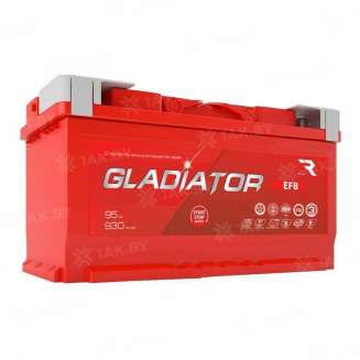 Аккумулятор GLADIATOR (95 Ah) 930 A, 12 V Прямая, L+ 0