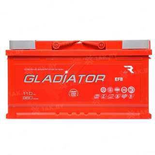 Аккумулятор GLADIATOR (110 Ah) 960 A, 12 V Обратная, R+ L5